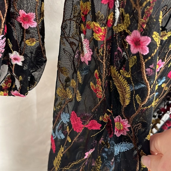 Zara xs/small shear embroidered dress - Picture 6 of 6